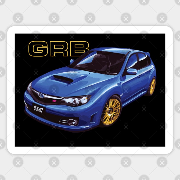 JDM World Rally blue WRC GRB Hatch STI Impreza wrx Sticker by cowtown_cowboy